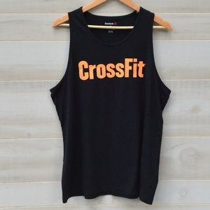 Reebok Black & Orange CrossFit Tank Size XL NWOT